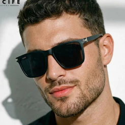 Óculos de Sol Malta Preto Fosco Quadrado Esportivo Premium Flexível uv400 Feminino Masculino