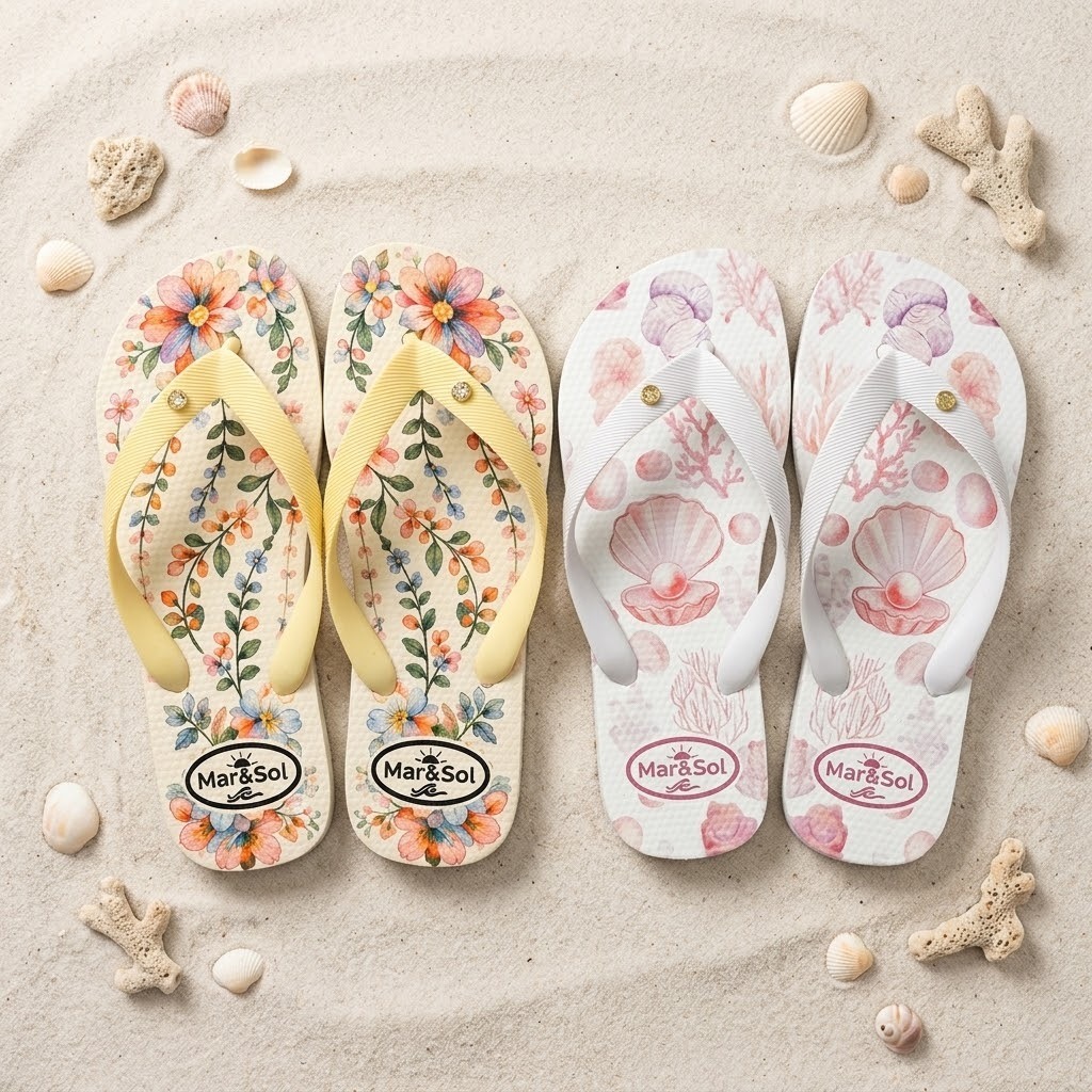 Chinelo de Dedo Feminino Kit 2 Pares Estampado Confortável Antiderrapante Sola Macia Moda Praia Piscina Oferta