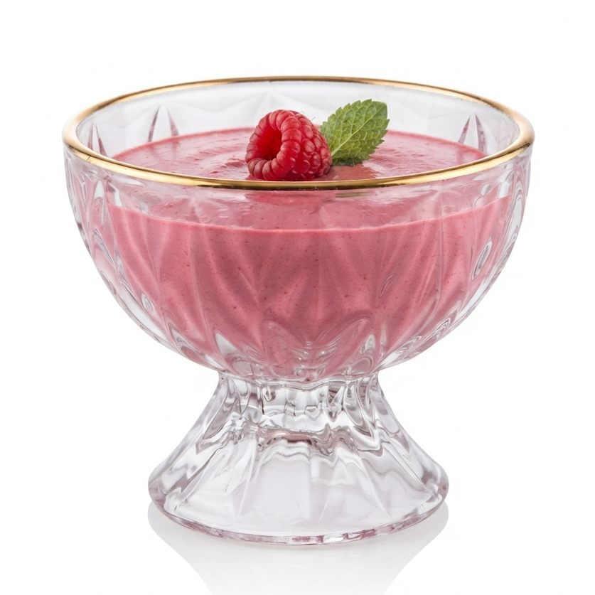 Taça para Sobremesa Cristal Diamond Fio de Ouro 120ml Lyor Premium Doce Mousse Sorvete Pudim Mesa Posta Festas Casamento · foto 2