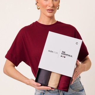 Kit 3 T-Shirts Oversized Intense Algodão Cléa Store