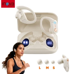 Inova fone de ouvido bluetooth sem fio Ows Com BT6.0 Condução Óssea/Compacto e Leve/Resistente a Água/Tipo-C