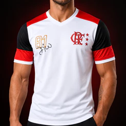 Camiseta Flamengo Oficial Camisa 10 Zico Futebol Original Braziline Licenciada Masculina Torcedor