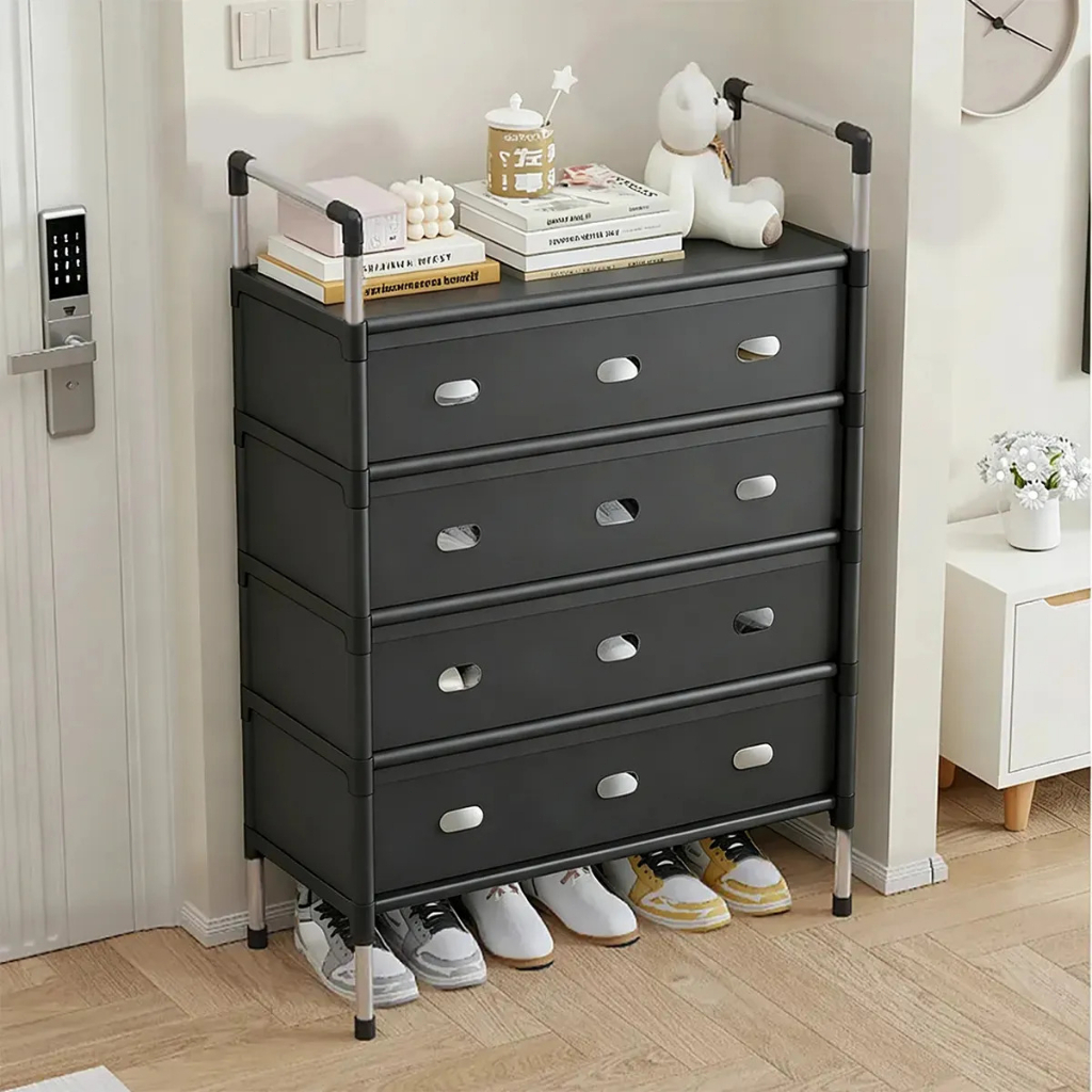 Sapateira Vertical Inox Multiuso Calçados Andares Organizador Armário de Sapato Sapateira 5 Andares 65cm Organizador