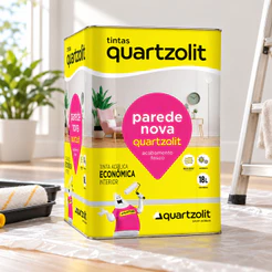 Tinta Acrílica Economica Parede Nova 18 Litros Quartzolit Tinta Acrílica Anti Mofo Tinta Acrílica Economica - Cores