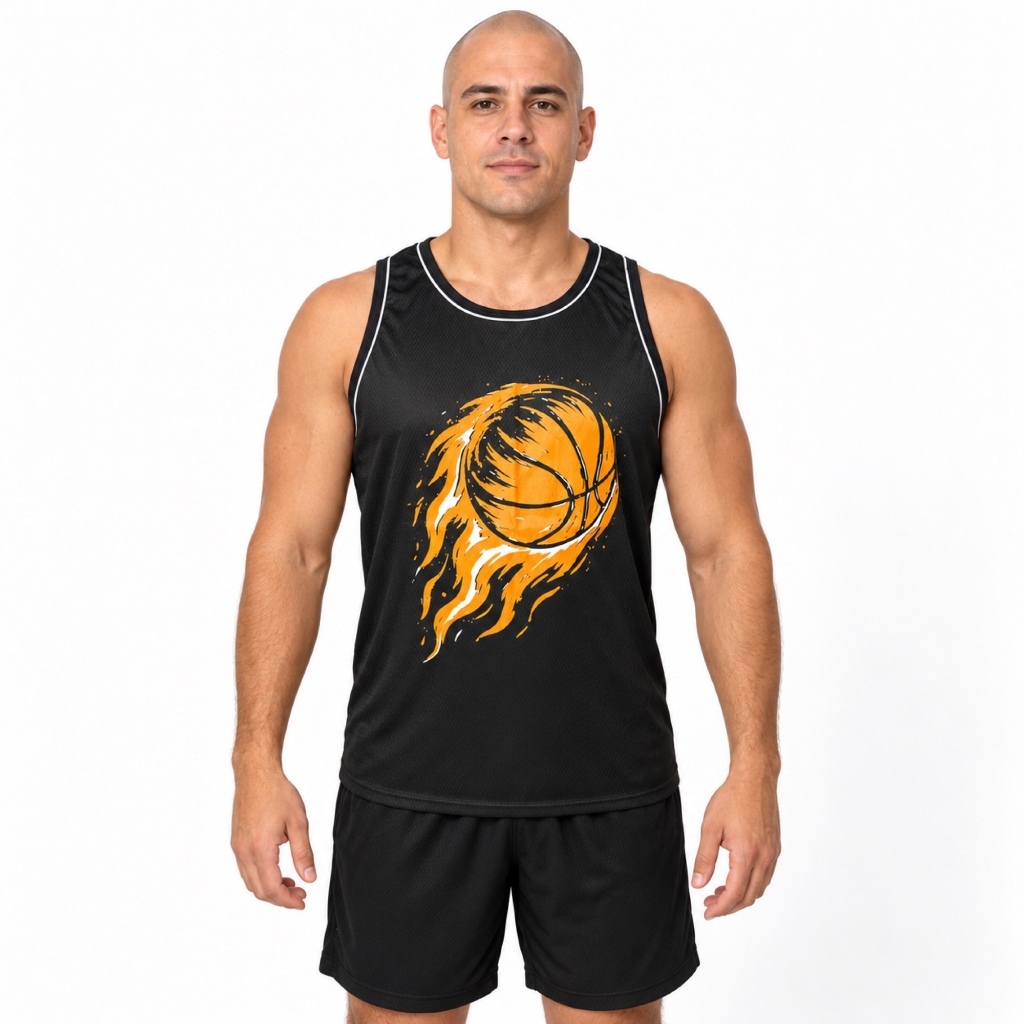 Regata Masculina Esportiva Estampada Basquete Dry Fit Academia Treino Corrida