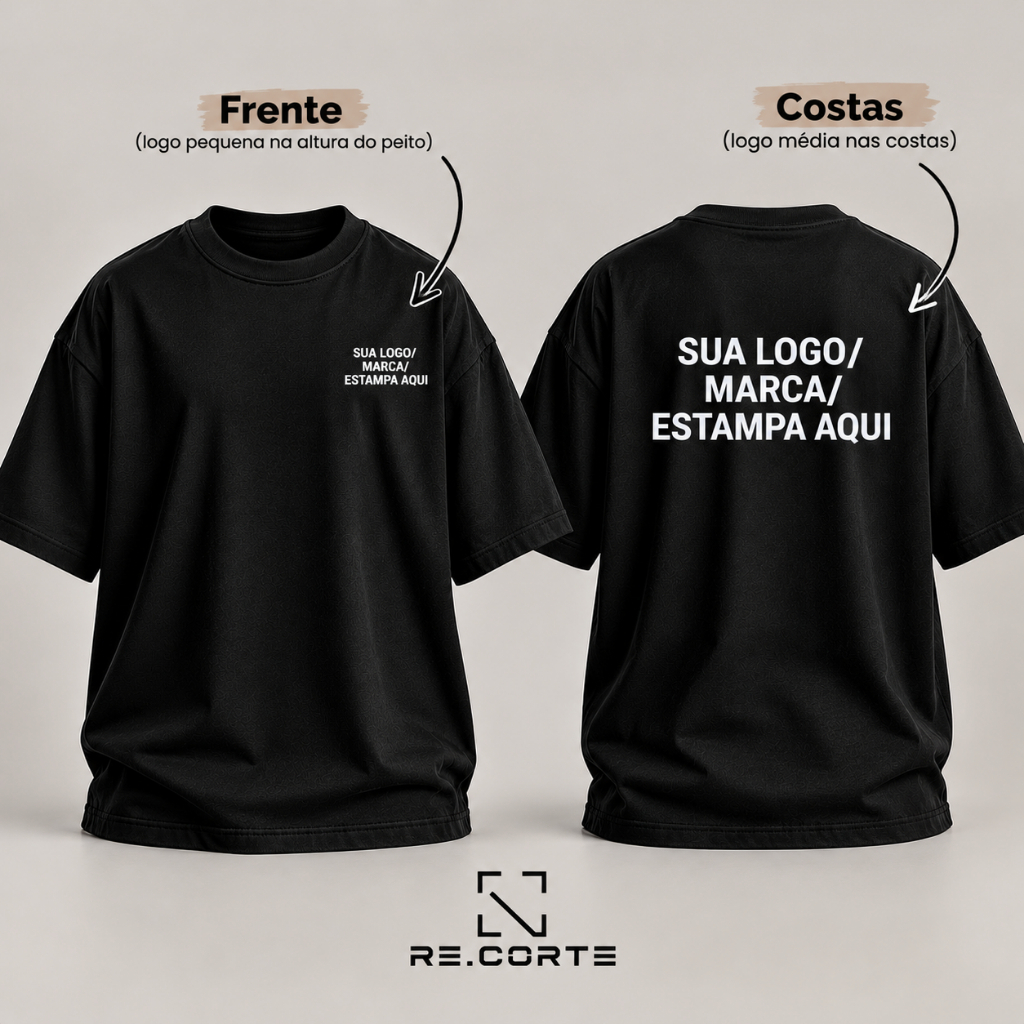 Camiseta 100% Algodão Unisex Personalizada com Sua Logo ou Estampa | Camiseta para Uniformes, Empresas e Marcas