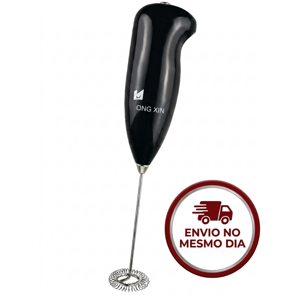 Mini Mixer Elétrico Portátil Batedor de Ovos e Leite Espumador Café a Pilha