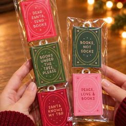 Mini Livros Natalinos – Enfeites para Árvore de Natal
