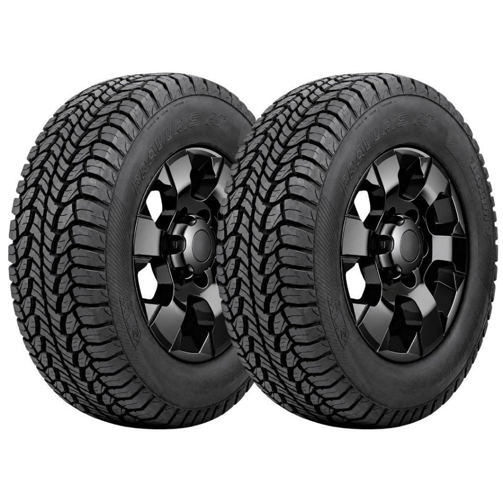 KIT 2 PNEUS ARO 15 205/70R15 BARUM BY CONTINENTAL BRAVURIS AT 96T
