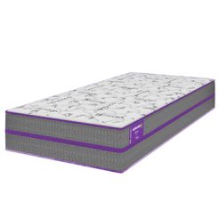 Colchão Solteiro D45 EXTRA FIRME 88x188x24 Ortovip Ortopédico Cinza e Branco SmartZzz By Plumatex