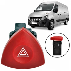 BOTÃO INTERRUPTOR PISCA ALERTA RENAULT MASTER 2.5 2010/2013
