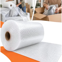rolo Plástico Bolha 65cm x 100 Metros bobina 25 micras embalagens proteção resistente para presente ou mudança caixas