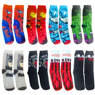 🧦KIT MEIAS DIVERTIDAS/SUPER HERÓIS/SÉRIES | ADULTO E INFANTIL | CANO ALTO💥ALGODÃO-CONFORTO em Oferta na Shopee