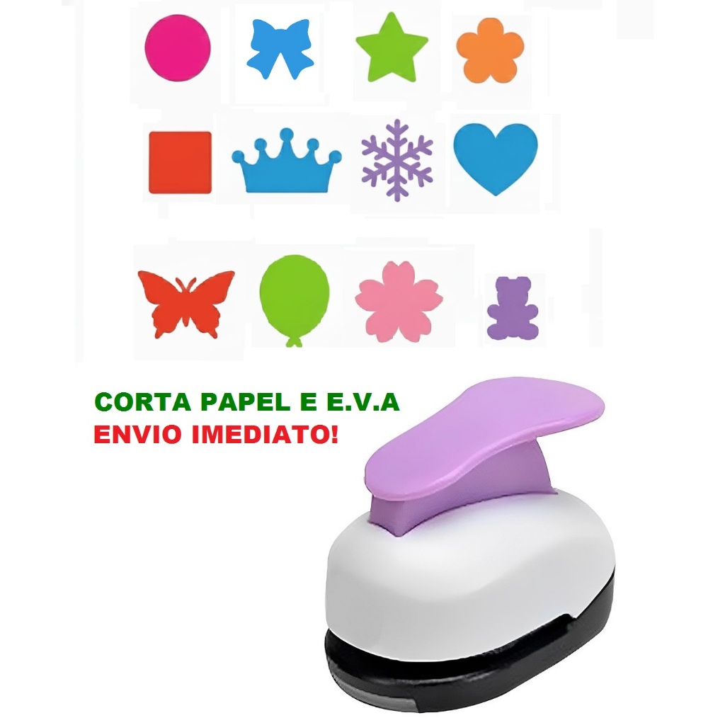 Kit 3 Cortador Eva E Papel Scrapbook De Sua Escolha -16mm