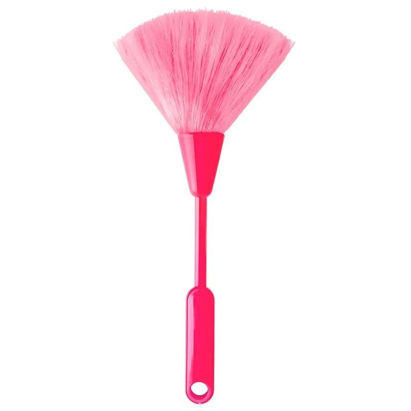 Espanador Fio Com Cabo Curto Plástico 27cm-Rosa