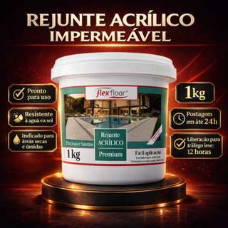 Rejunte Acrílico 1kg Impermeável Ultra Liso Antimofo para Porcelanatos, Cerâmicas e Pastilhas em Oferta na Shopee