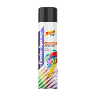 Tinta Spray 400ml Preto Fosco Mundial Prime em Oferta na Shopee