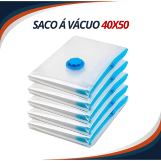 Sacos a Vácuo 40x50cm Reutilizável para roupas em Oferta na Shopee