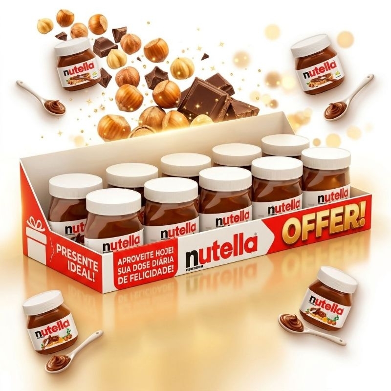Nutella Creme de Avelã 140g. - Kit c/10 a 40 Unidades em Oferta na Shopee