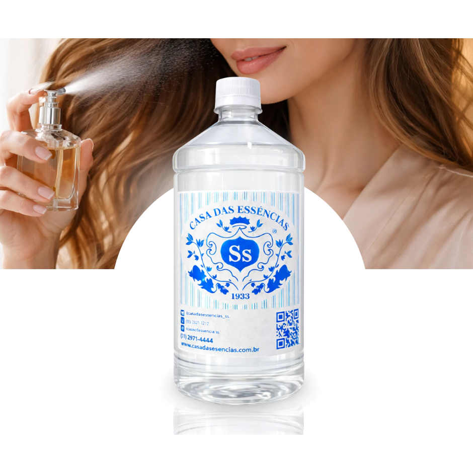 Base para Perfume Capilar 1L Crie Perfume para Cabelo Personalizado com Brilho e Aroma Duradouro