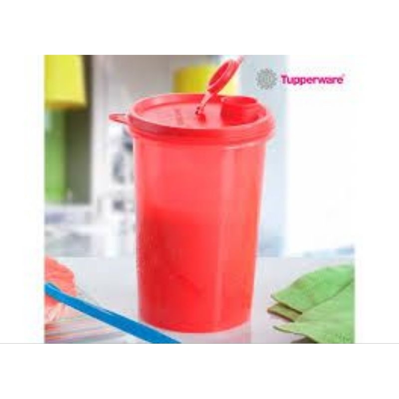 Guarda Suco da Tupperware Vermelho de 1 Litro
