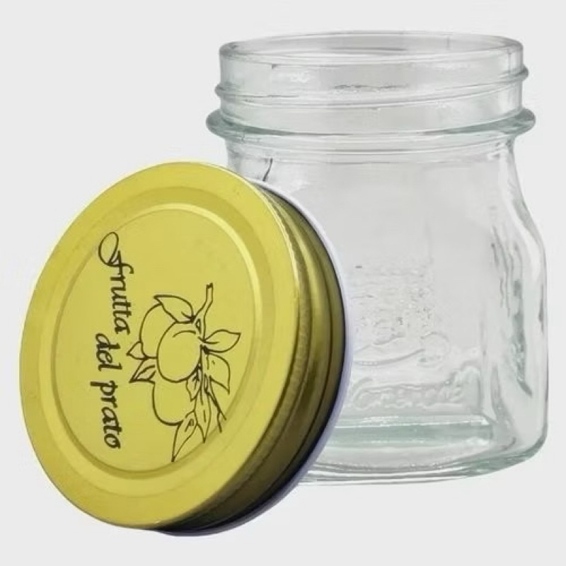 POTE DE VIDRO COM TAMPA DE METAL | TAM.: 12X10CM | 450ML | PORTA CONDIMENTOS, DOCES, TEMPEROS, LEMBRANCINHAS, CHOCOLATES