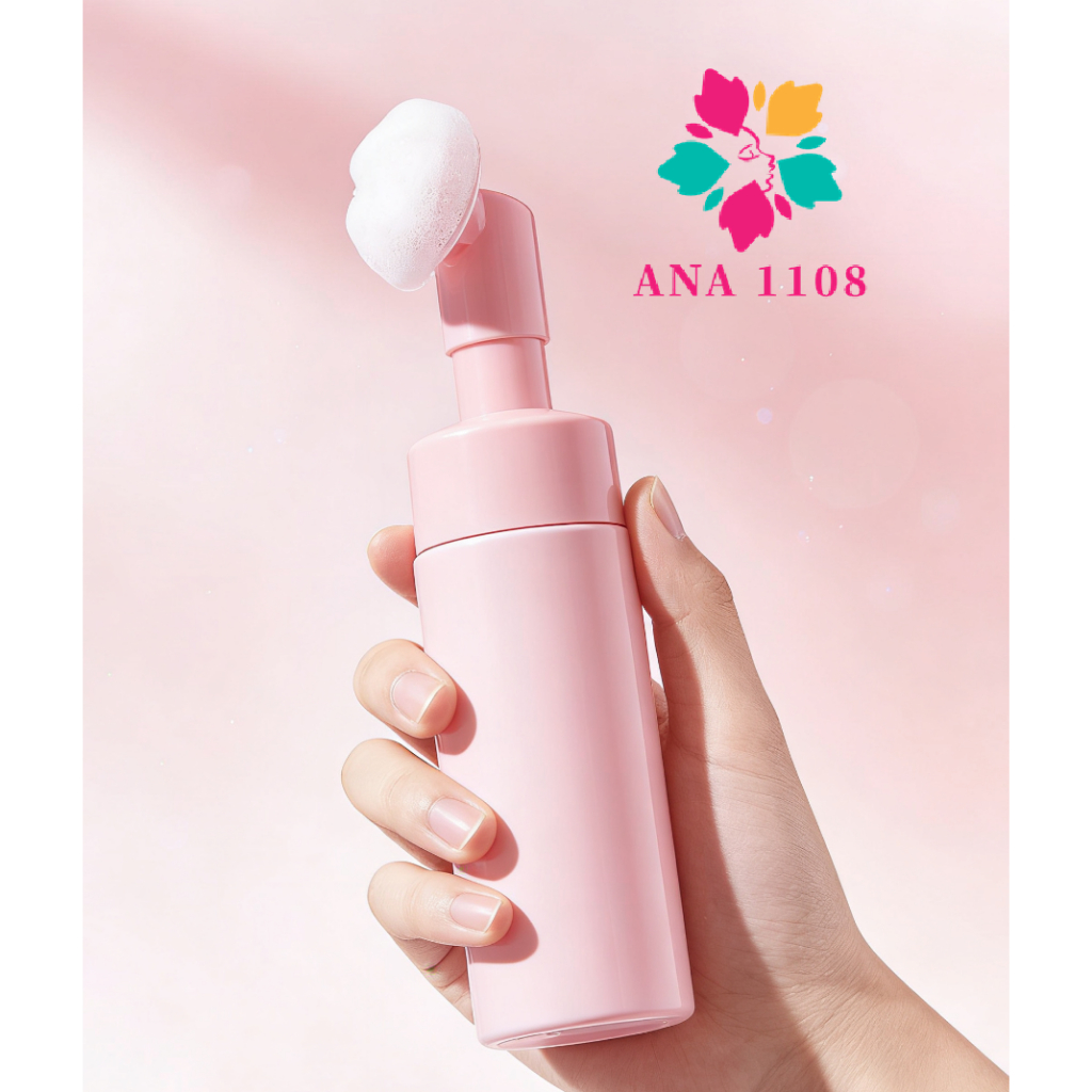 New Show PUMP  COM ESCOVA DE SILICONE PARA LIMPEZA FACIAL SKINCARE 100MLRosa E 150MLRosa/Branco em Oferta na Shopee