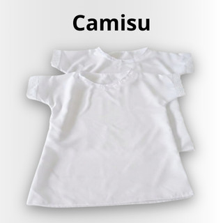 Camisu Feminino Bata Ração Umbanda e Candomblé Tecido Oxford Branco Roupa de Santo