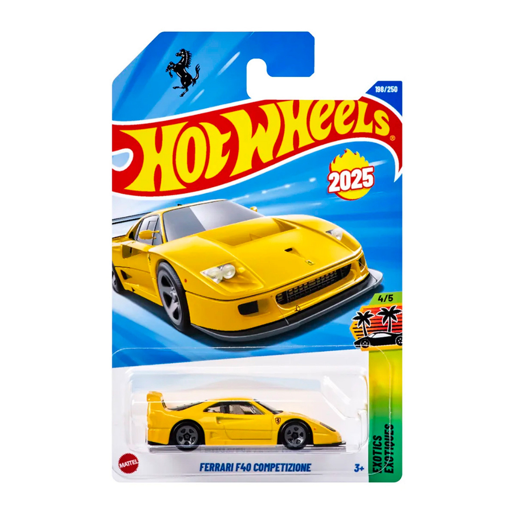 Hot Wheels Ferrari F40 Competizione Amarela – 1:64 JBB92-N7C5