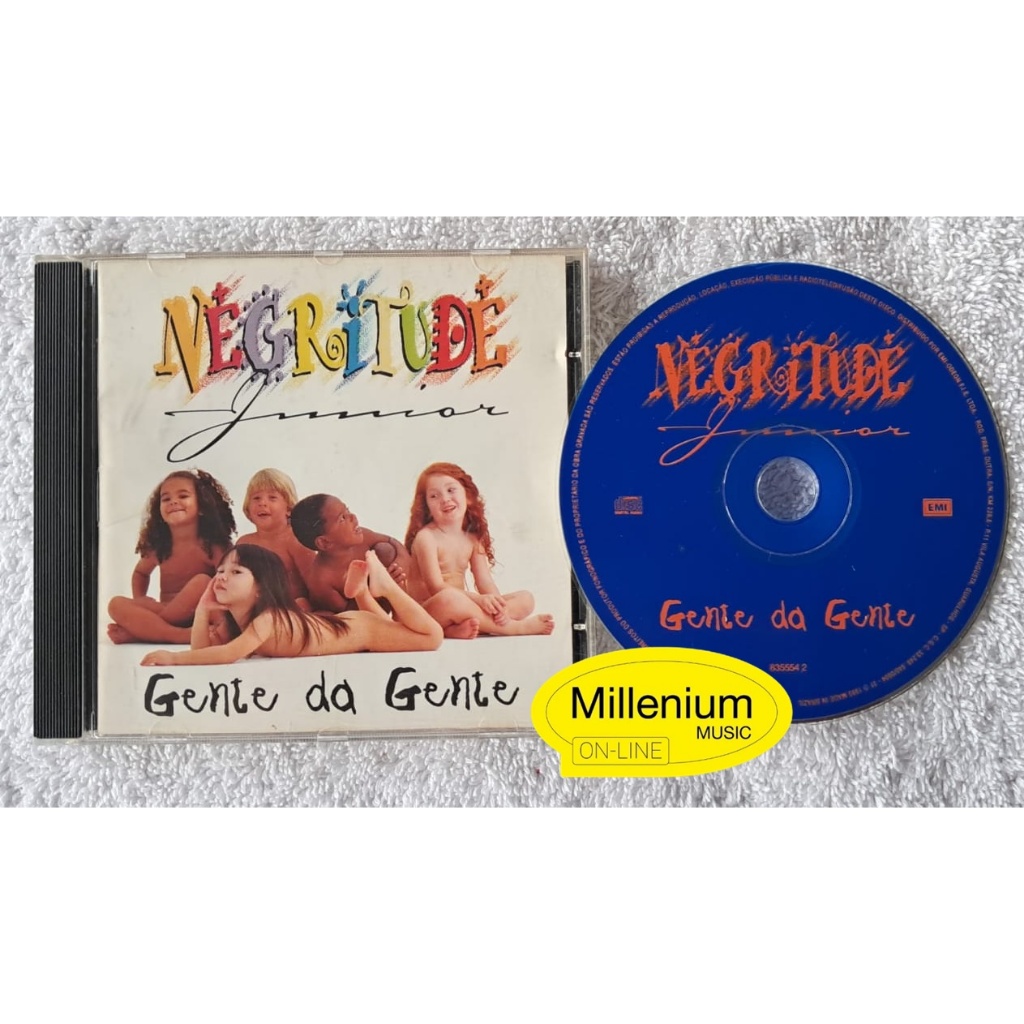 CD Negritude Junior  Gente Da Gente 1995 Original Gravadora Colecionador Ótimo Estado
