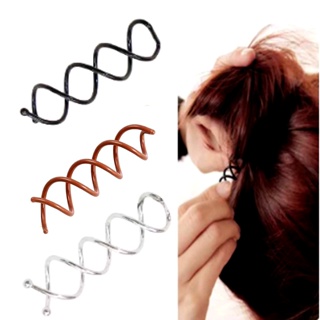 2UN Prendedor Espiral Cabelo Grampo coque Penteado Efeito Parafuso presilha segura twist em Oferta na Shopee