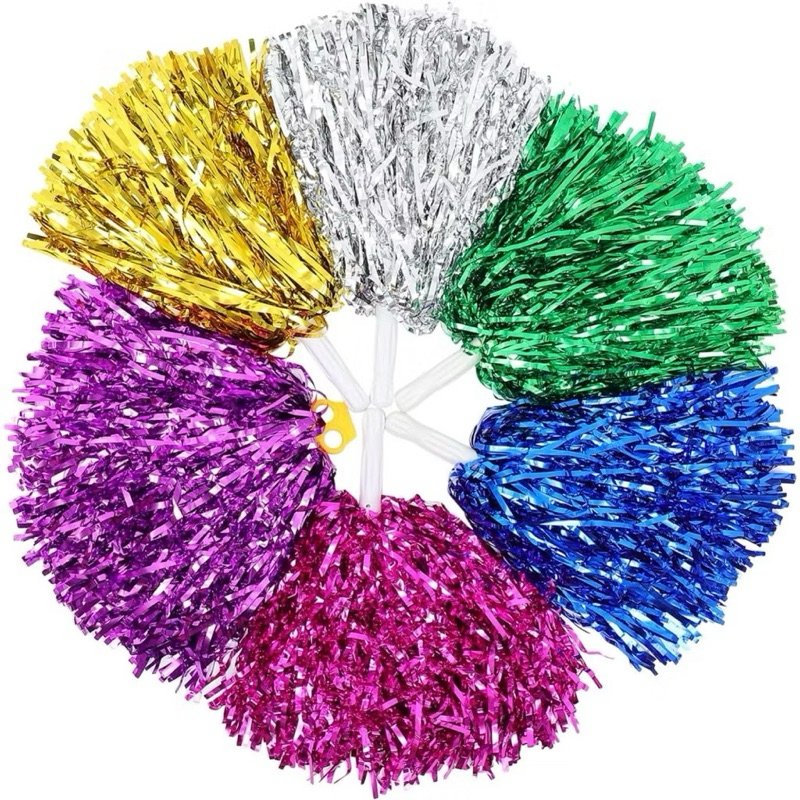 POMPOM METALIZADO | LÍDER DE TORCIDA | COPA | FUTEBOL | BRASIL | BRAZIL | FITILHO | FESTA FANTASIA | ESCOLA | JOGOS | SE