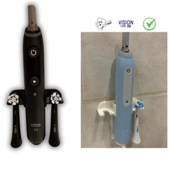 Suporte de Parede para Escova de Dentes Elétrica e Refis Oral-B – Organizador de Banheiro