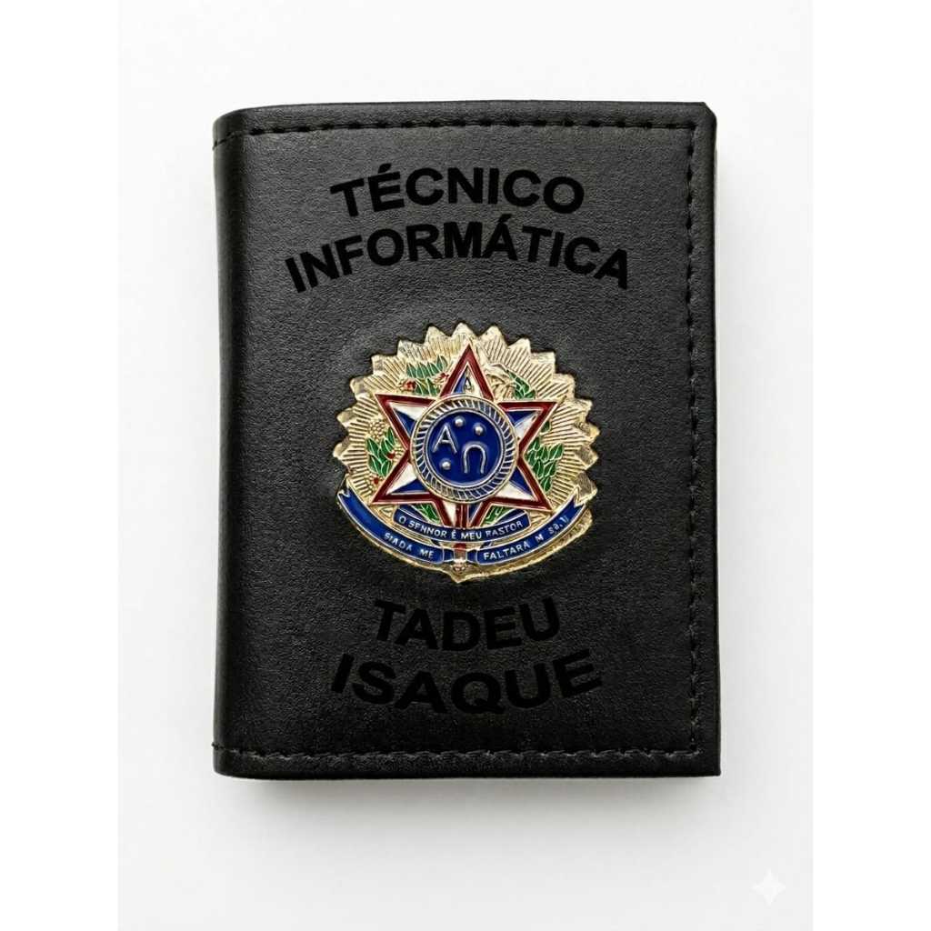 CARTEIRA PERSONALIZADA COM NOME E PROFISSÃO (ENVIAR DADOS NO CHAT) em Oferta na Shopee