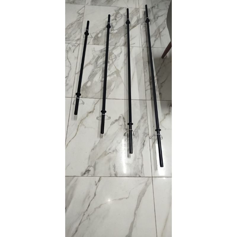 Barra maciça de musculação 120cm