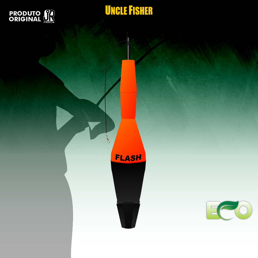 Boia Torpedo Flash Rolha Torre JR Pesca 82g 26cm Ecológica