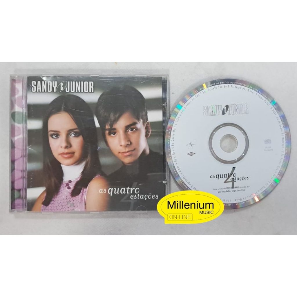 CD Sandy & Junior As Quatro Estações 1999 Original Gravadora Colecionador Ótimo Estado