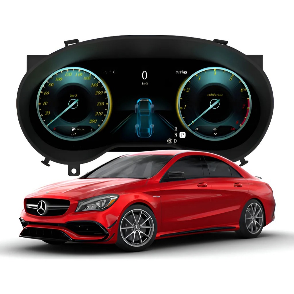Painel Digital Tft Mercedes Gla Cla A 4.5 5.0 Preto