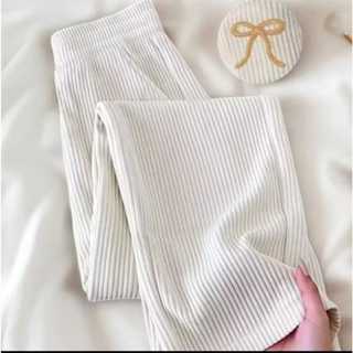 Calça Pantalona Canelada Wide Leg Cintura Alta com Bolso em Oferta na Shopee