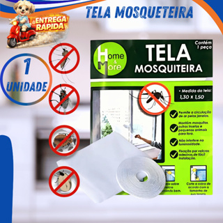 Tela Mosquiteira Residencial com Velcro Barreira Contra Mosquito Mosca e Barata Proteção para  Casa em Oferta na Shopee