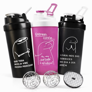Coqueteleira Shakeira Academia 600ML -Flork Com Mola inox em Oferta na Shopee