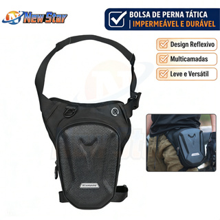 New Star Pochete De Perna Motoqueiro Impermeável Motociclista Bag Cintura Viagem Motoboy em Oferta na Shopee