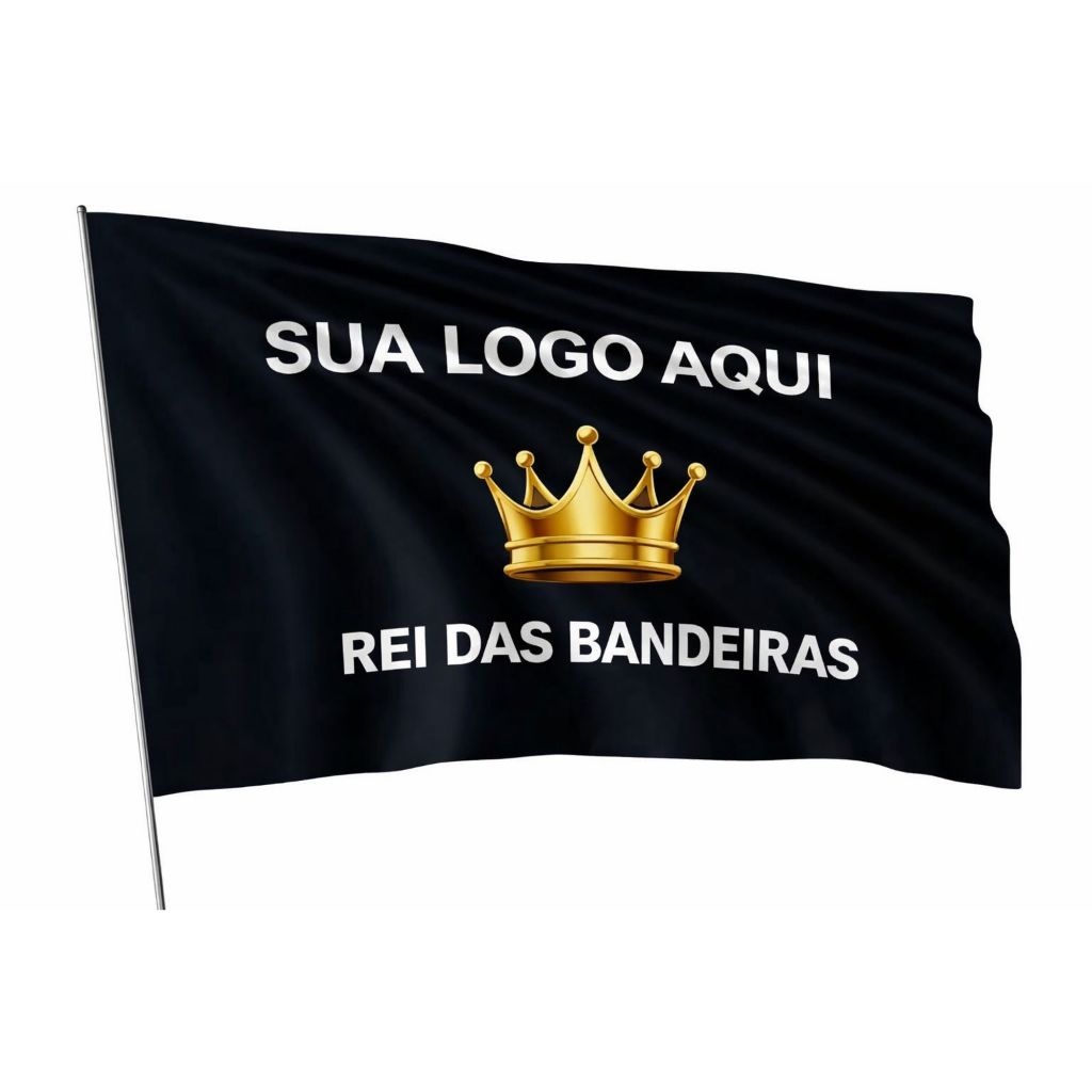 Bandeira Com Alta Qualidade na impressão Fundo com a cor da sua Arte Diversos Tamanhos Sua ideia Aqi