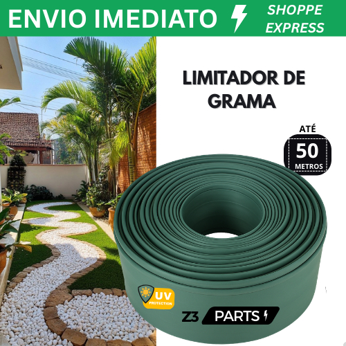 Limitador de grama Separador divisor fechamento de portão com bordas em Oferta na Shopee
