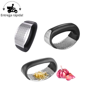 Amassador de Alho Manual em Aço Inox Espremedor Prático para Cozinha em Oferta na Shopee