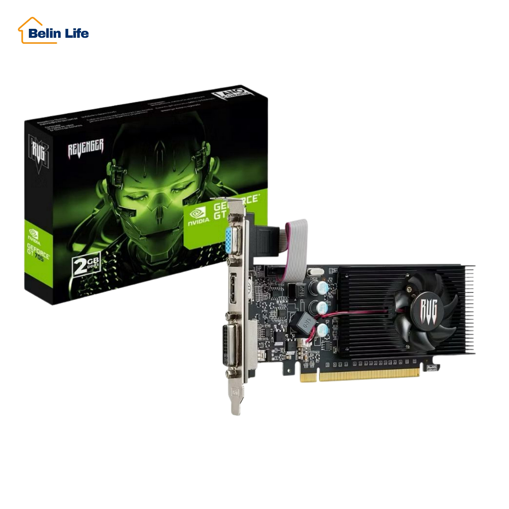 Placa de Vídeo Nvidia Geforce GT 610 2GB DDR3 64 Bits HDMI VGA DVI Revenger