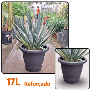 4 un. Vasos Redondo Grande 17L Reforçado Ideal para Plantas Médio e Grande Porte em Oferta na Shopee