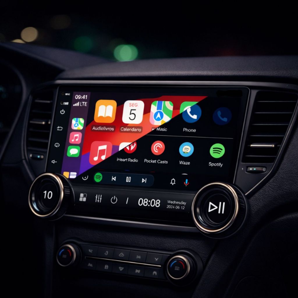 Central Multimídia Roadstar Rs1160br 10 Pol Carplay Android 2gb 32gb