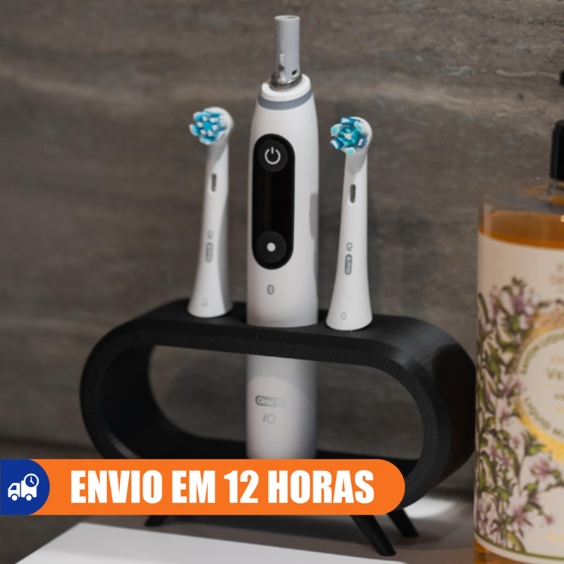 Suporte Organizador Escova Elétrica Oral B iO — Porta Escova Banheiro Decorativo Moderno Minimalista
