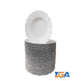 Kit 100 Pratos Redondos Branco Resistentes para Refeição e Churrasco em Oferta na Shopee